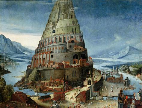 The Tower of Babel Painting by Circle of Tobias Verhaecht
