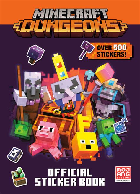 Minecraft Official Dungeons Sticker Book Minecraft English Edition