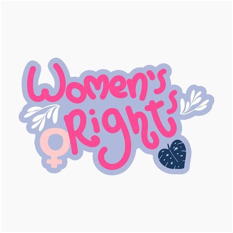 Premium Vector Womens Rights Typography
