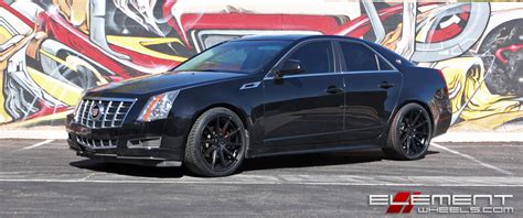 20 In Staggered Verde V20 Insignia Satin Black On A 2012 Cadillac Cts
