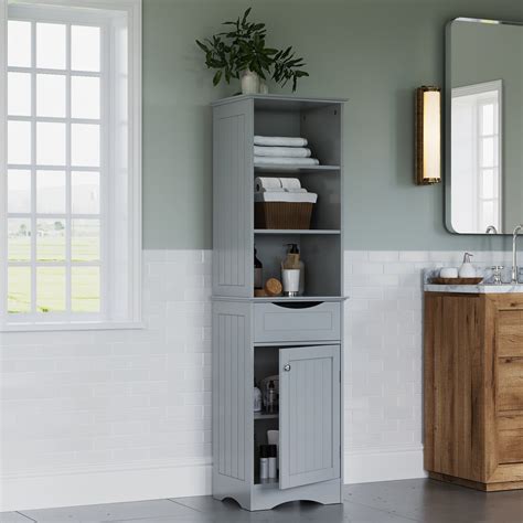 Riverridge Ashland Collection Tall Linen Cabinet For Bathroom Storage