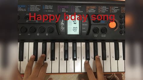 How To Play Happy Bday Song On Piano Youtube