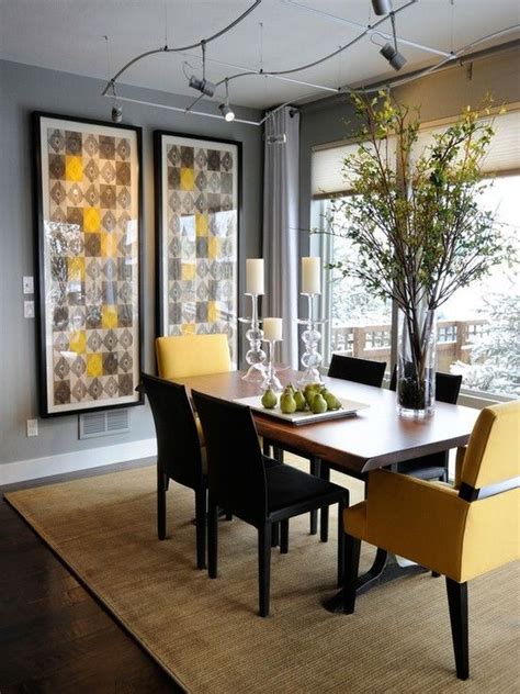 25 Cool Grey And Yellow Dining Rooms And Spaces Digsdigs