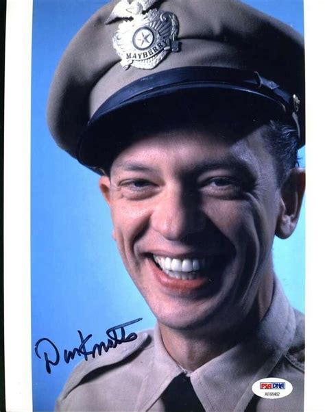 Don Knotts Psa Dna Hand Signed 8x10 Photo Barney Fife Autograph 10