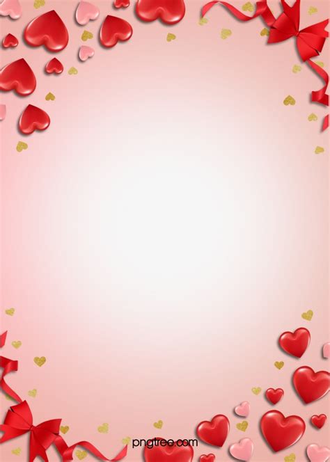 Fondo Romántico En Forma De Corazón Rosa De Pantalla Imagen Para