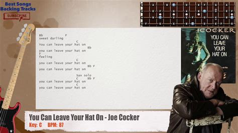 You Can Leave Your Hat On Joe Cocker Bass Backing Track With Chords
