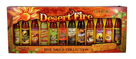 Datl Do It Desert Fire Hot Sauce T Set 12 Assorted Flavors 36