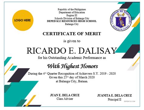 These are professional looking certificates that accommodate important details like name of the person, confirmation of assignment, mark of the approving authority, name of approved establishment etc. Deped Cert Of Recognition Template / Certificate Of ...