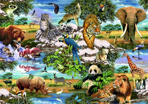 Animals Of The World 1000 Pieces Trefl Puzzle Warehouse