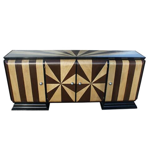 Art Deco Two Tone Inlaid Buffet At 1stdibs