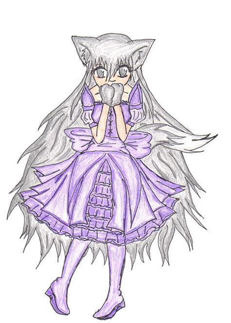 Several hundred years ago, humans were nearly exterminated by titans. Anime Wolf girl in a dress by xGaarafanGirlx on DeviantArt