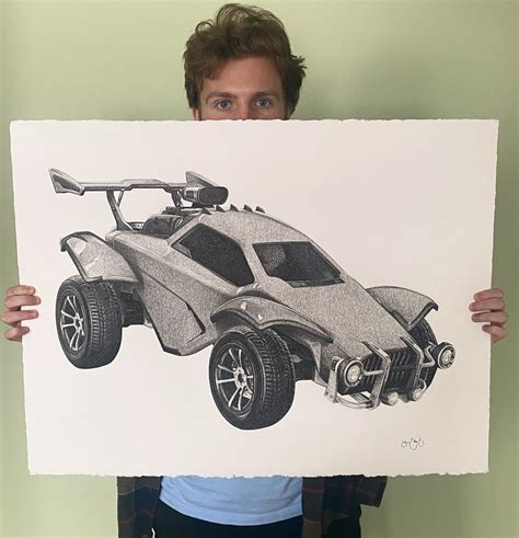 2022 My Pen And Ink Drawing Of Octane Rocket League Dev Tracker