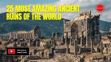25 Most Amazing Ancient Ruins Of The World Youtube