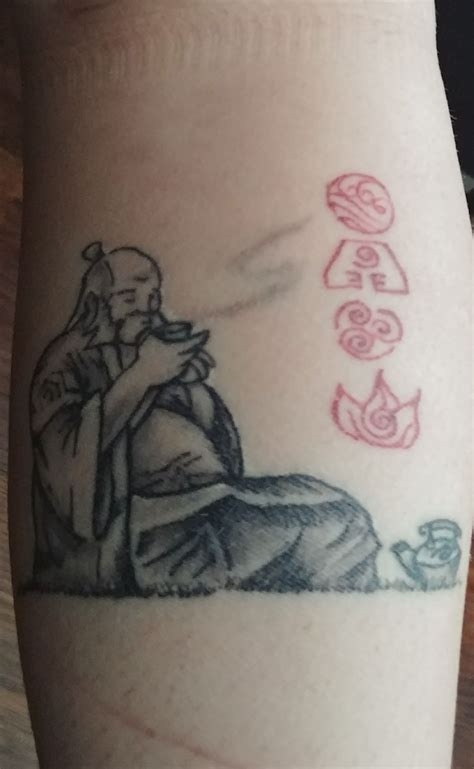 Uncle Iroh With Ravaas Teapot Done By Tony At Cree8ive Ink In Grande