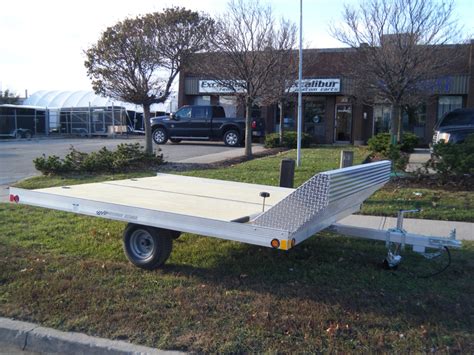 Snowmobile Trailer Hybrid Double 7 Wide Open Excalibur Trailers