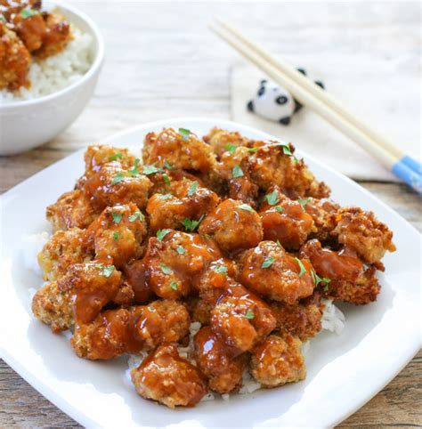Whisk the sauce ingredients together in a saucepan, then add the slurry. Baked Orange Chicken - Kirbie's Cravings