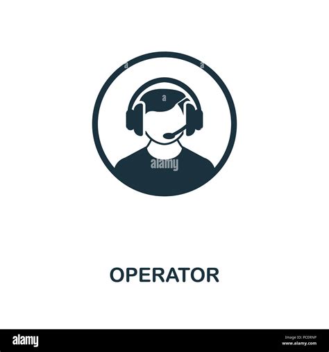 Operator Creative Icon Simple Element Illustration Operator Concept