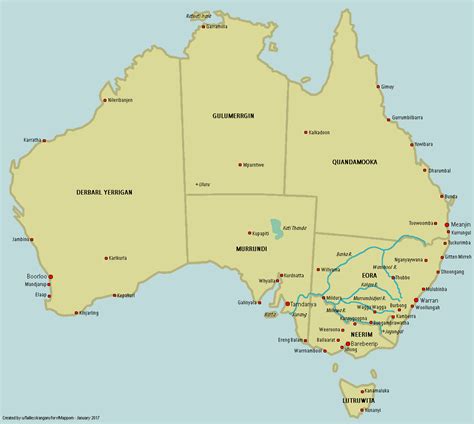 Aboriginal Map Of Australia By Taillesskangaru Maps On The Web