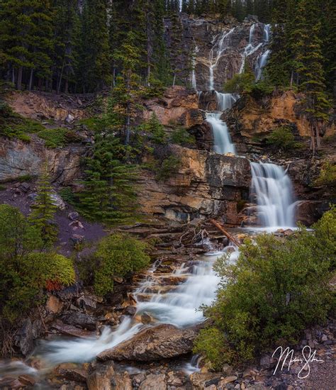 Vertical Waterfall Print Tangle Creek Falls Banff Photo Waterfall