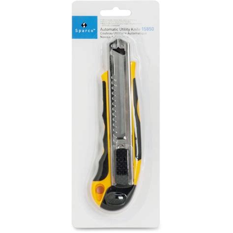 Sparco Automatic Utility Knife Metal Blade Heavy Duty