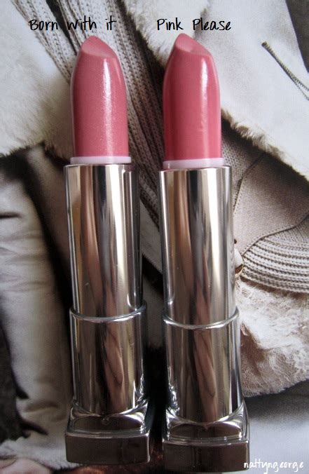 Review Maybelline Color Sensational Lipsticks In Born With It And Pink Please Photos And Swatches