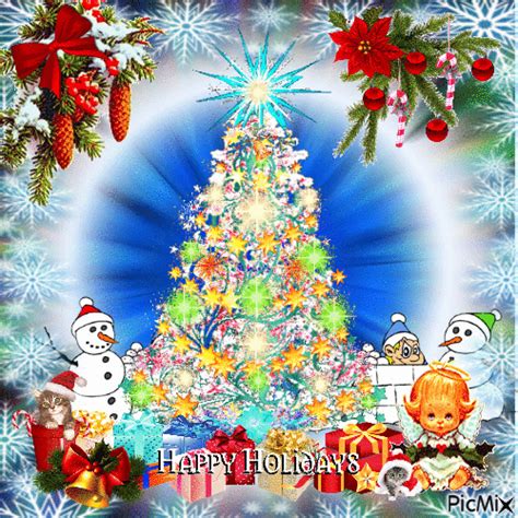 Bright Christmas Tree Happy Holidays Pictures Photos And Images For