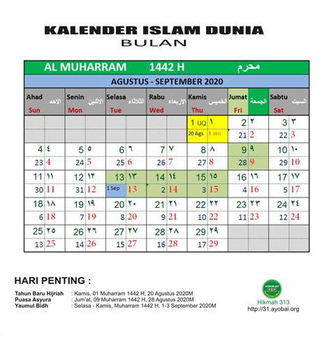 Tanggal 12 rabi'ul awal menjadi hari kelahiran nabi muhammad saw dan. Kalender Islam Dunia Bersatu Bulan Muharram 1442 H ...