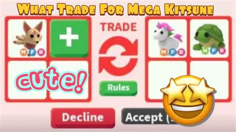 What People Trade For Mega Neon Kitsune In Adopt Me Roblox Youtube