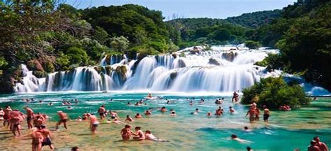 Skradinski Buk Waterfall In Croatia Krka National Park Croatia