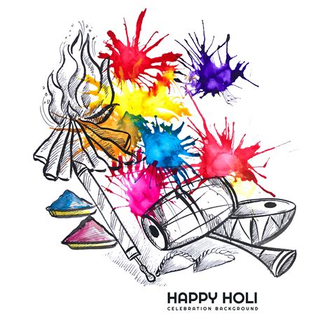 Share 89 Holi Celebration Sketch Best Vn