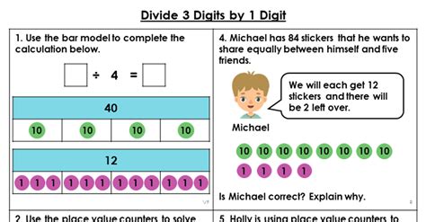 Year 4 Divide 3 Digits By 1 Digit Lesson Classroom Secrets