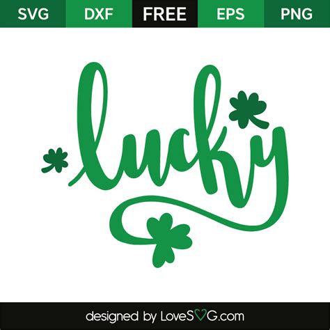 Lucky Svg Free 215 File Svg Png Dxf Eps Free