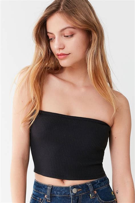 Shop Uo Hallie Ribbed Knit Tube Top At Urban Outfitters Today We Carry All The Latest Styles