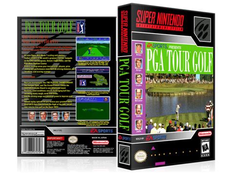 Pga Tour Golf Snes Video Game Case