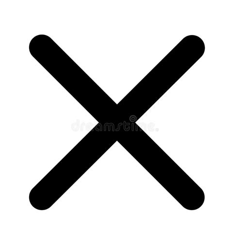 Cross Icon No Symbol Vector Illustration Stock Vector Illustration Of