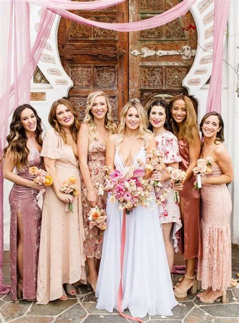 29 Gorgeous Wedding Colors For 2019 With Bridesmaid Dresses Pink