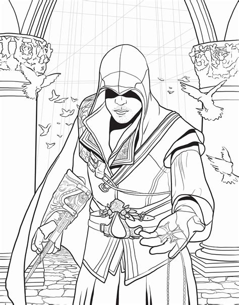 Assassin S Creed Coloring Pages Printable