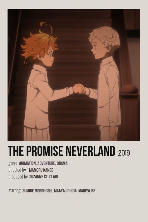 The Promised Neverland Minimalist Anime Series Poster Anime Films