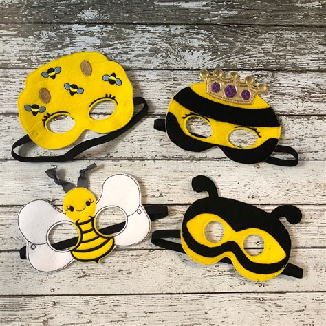 Bumble Bee Mask Bee Mask Bee Costume Insect Mask Queen Bee Etsy