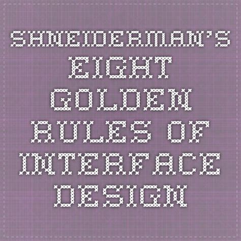 Speaking of using ui rules as shortcuts, your users will benefit from shortcuts as well, especially if they need to complete the same tasks often. Shneiderman's Eight Golden Rules of Interface Design ...
