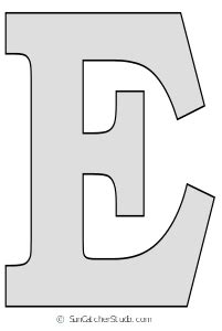 Its really important and must for a child to learn and color small letters coloring printable page for kids. Tall Block Serif Printable Letter Stencils (Number and Alphabet Patterns) | Letter stencils ...