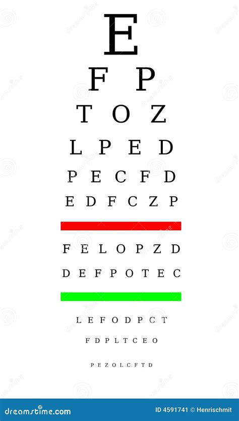 Optometrist Chart Stock Image Image 4591741