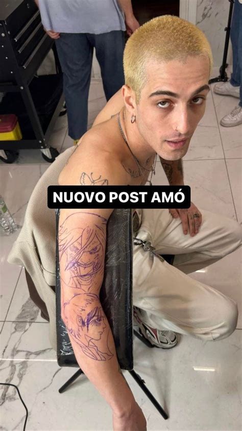 Damiano Dei Maneskin Torna A Tatuarsi Il Significato Del Nuovo Tatuaggio Ispirato Ai Manga