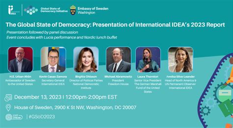 The Global State Of Democracy Presentation Of International Ideas