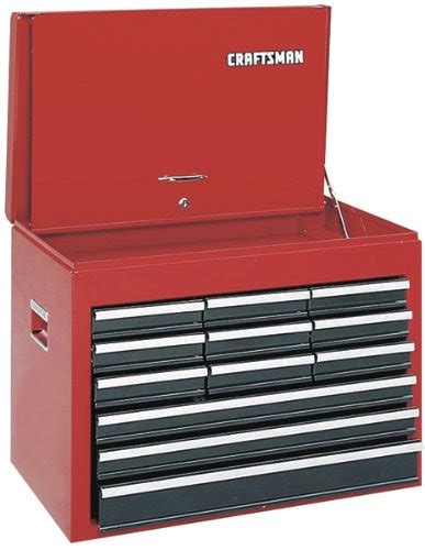 Tool Chest Online Craftsman 9 65352 Chest Top Single 12 Drawer 26 Inch Red