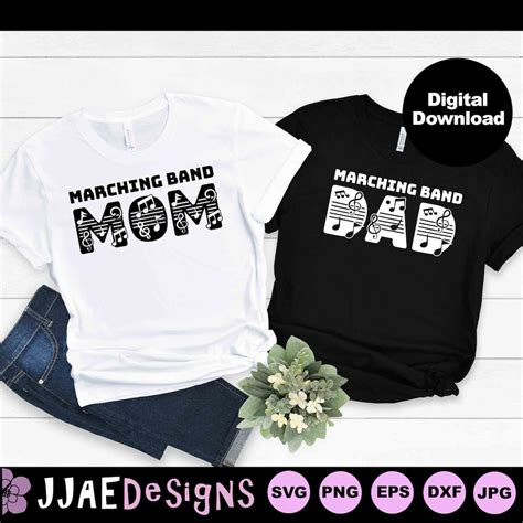 Marching Band Mom Dad Svg Class Of 2024 Svg Marching Band Shirt Svg