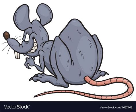 Rat Royalty Free Vector Image Vectorstock Cartoon Rat Cartoon