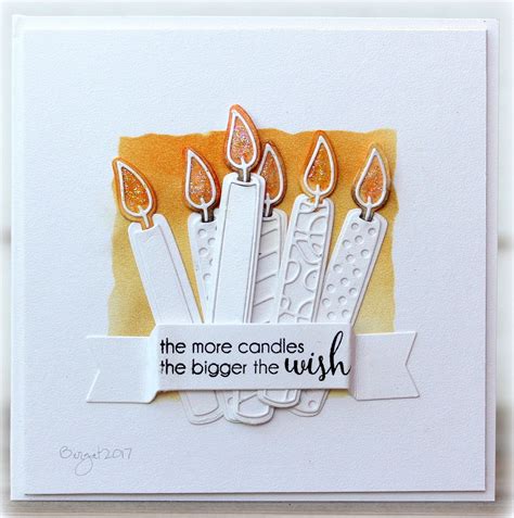 Img Birthday Candle Card Candle Cards Hand Made Greeting Cards