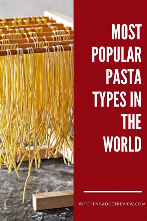 Most Common Types Of Pasta Noodles And Shapes Around The World