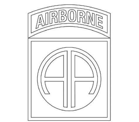 Us Army 82nd Airborne Division Patch Vector Files Dxf Eps Svg Etsy